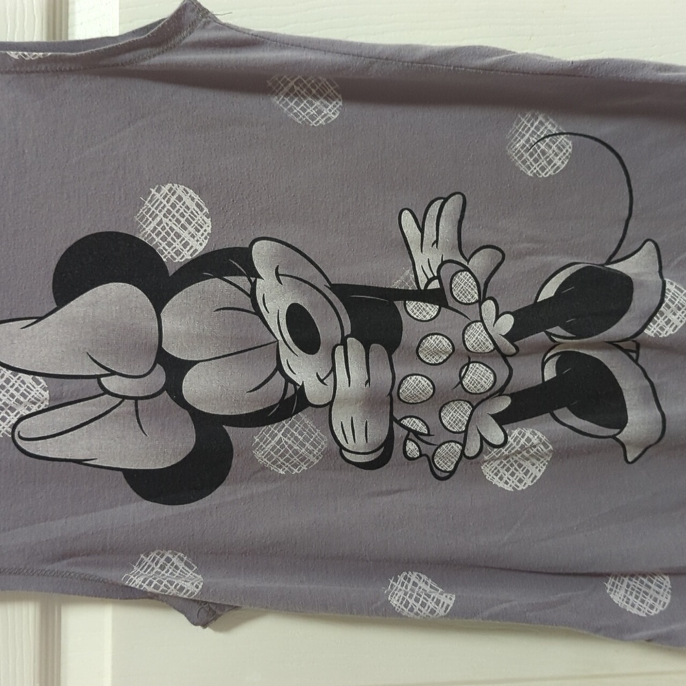 Disney Women's Gray Minnie Mouse Tank Top Size Small - Picture 3 of 5